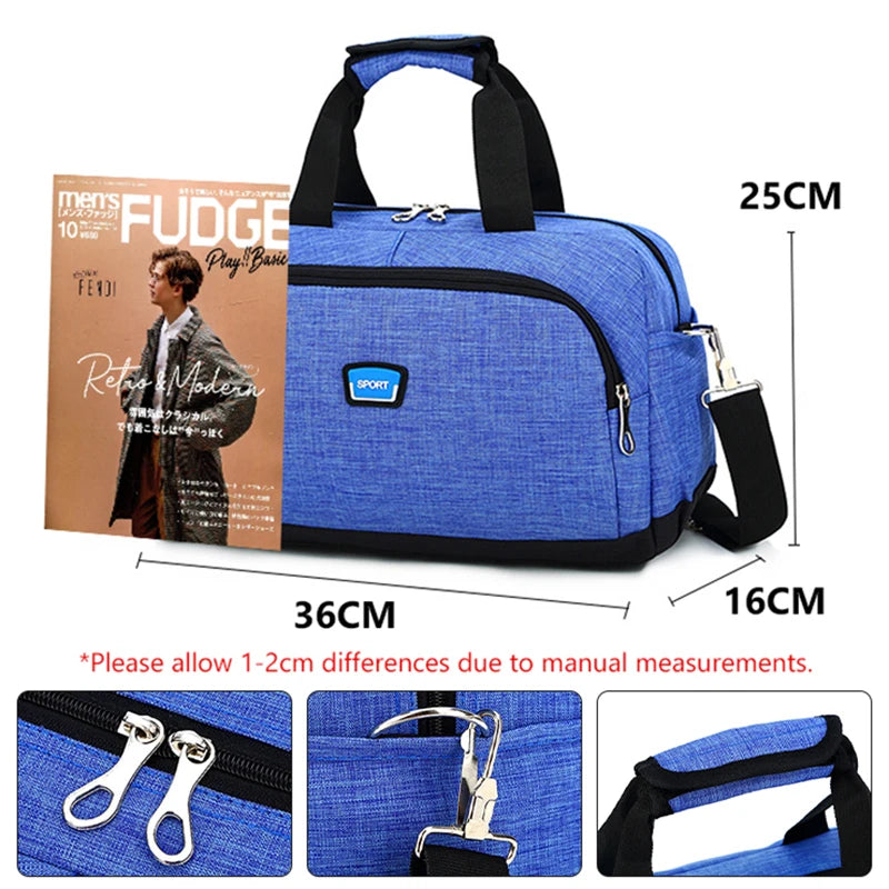 Small Fitness Handbag Female Foldable Shoulder Travel Handbag