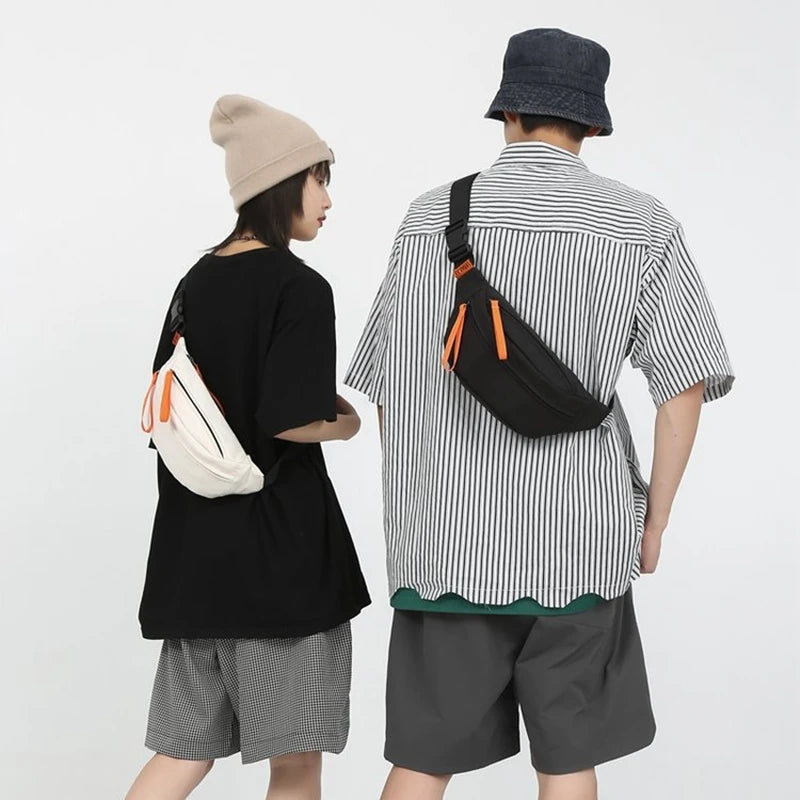 Casual Waist Bag Hip Pack Street Style Women Belt Bag Large Capacity Nylon Fanny