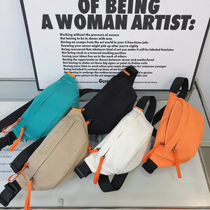 Casual Waist Bag Hip Pack Street Style Women Belt Bag Large Capacity Nylon Fanny