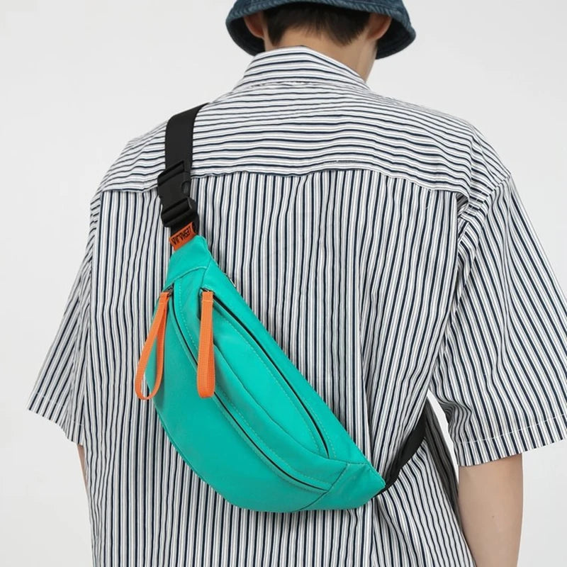 Casual Waist Bag Hip Pack Street Style Women Belt Bag Large Capacity Nylon Fanny