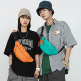 Casual Waist Bag Hip Pack Street Style Women Belt Bag Large Capacity Nylon Fanny