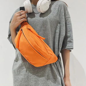 Casual Waist Bag Hip pack Street Women Belt Bags Large capacity Nylon Waist pack