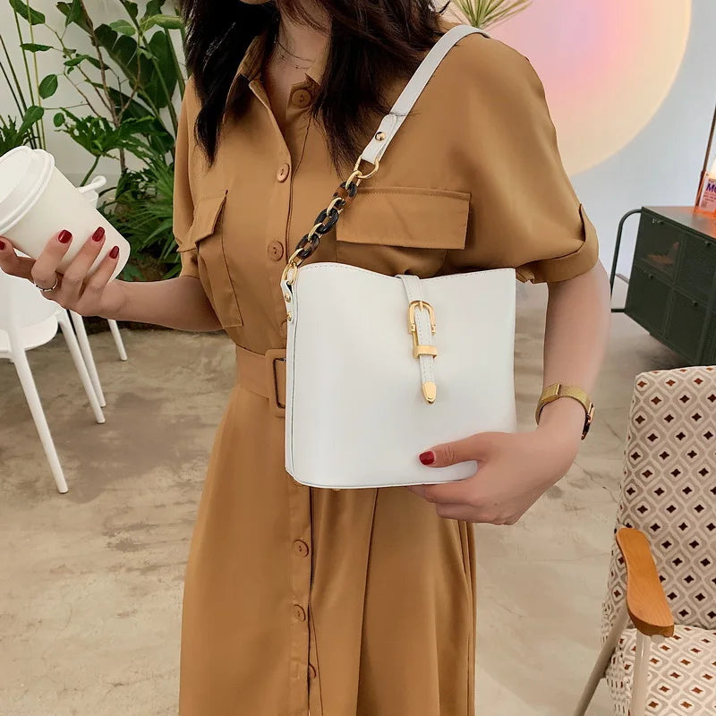 Casual Women's Bucket Bag Shoulder Bag Large Capacity