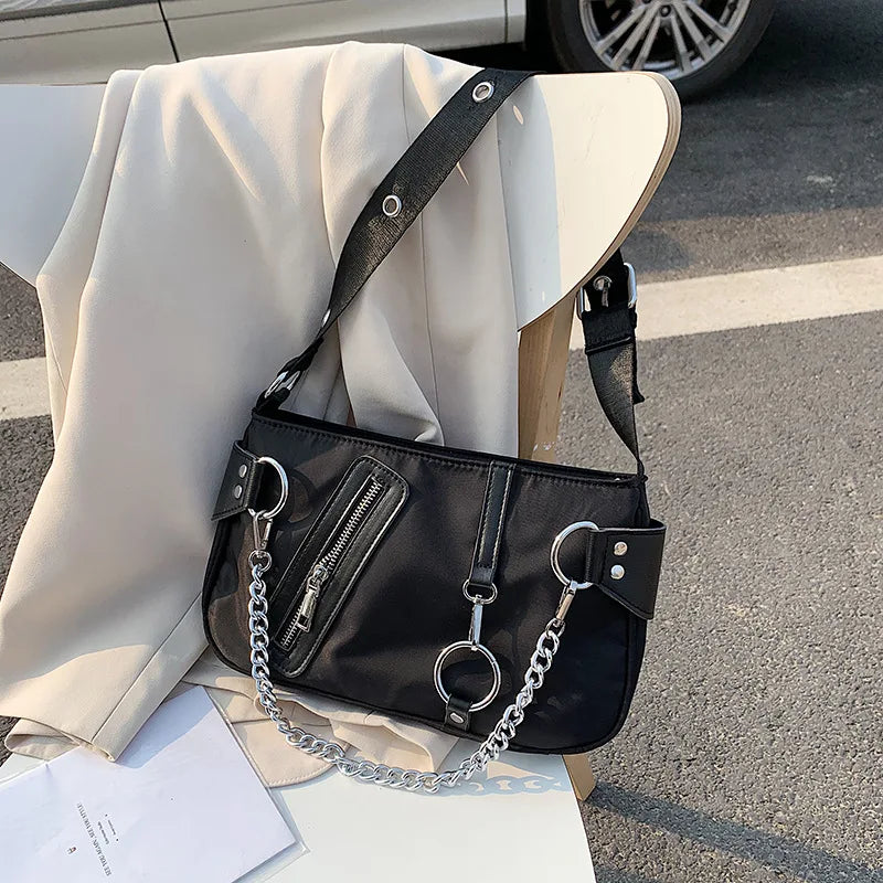 Casual Retro Women Travel Chain Clutch Purse Handbag