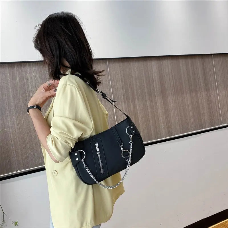 Casual Retro Women Travel Chain Clutch Purse Handbag
