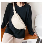 Casual Waist Bag Women Chest Bag Shoulder Bags Female PU Leather Belt Bags