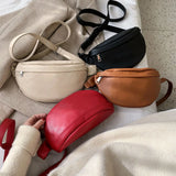 Casual Waist Bag Women Chest Bag Shoulder Bags Female PU Leather Belt Bags