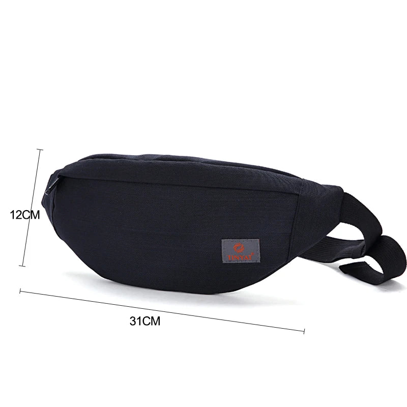 Casual Waist Bag Women Men Fanny Pack Money Phone Belt Bag Pouch 8 Colors