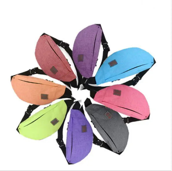 Casual Waist Bag Fanny Pack Money Phone Belt Bag Pouch 8 Colors Bum Bag
