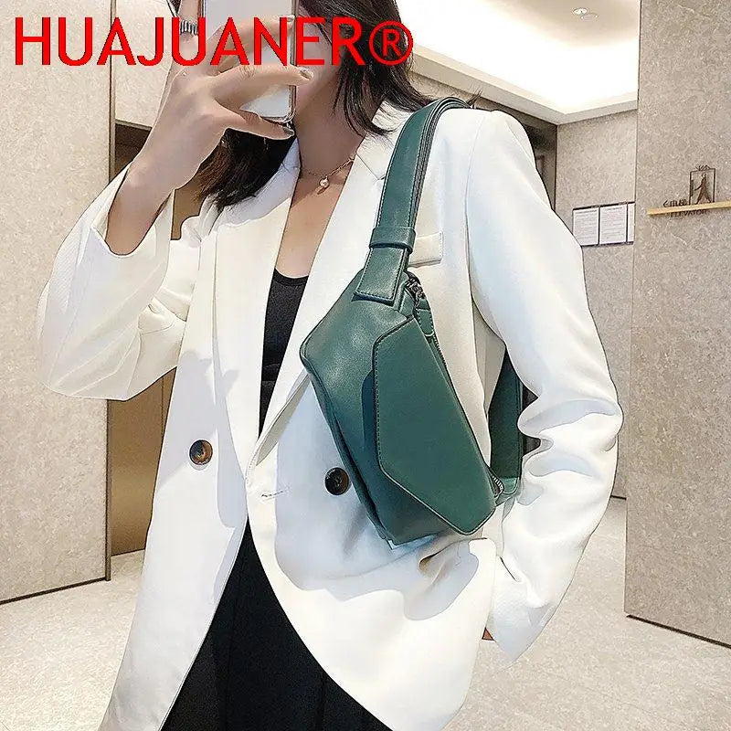 Casual Leather Waist Bag Women Shoulder Travel Chest Fanny Pack Belt Purses