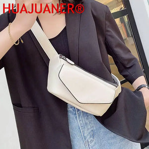 Casual Leather Waist Bag Women Shoulder Travel Chest Fanny Pack Belt Purses