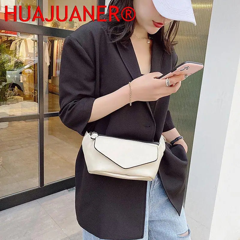 Casual Leather Waist Bag Women Shoulder Travel Chest Fanny Pack Belt Purses