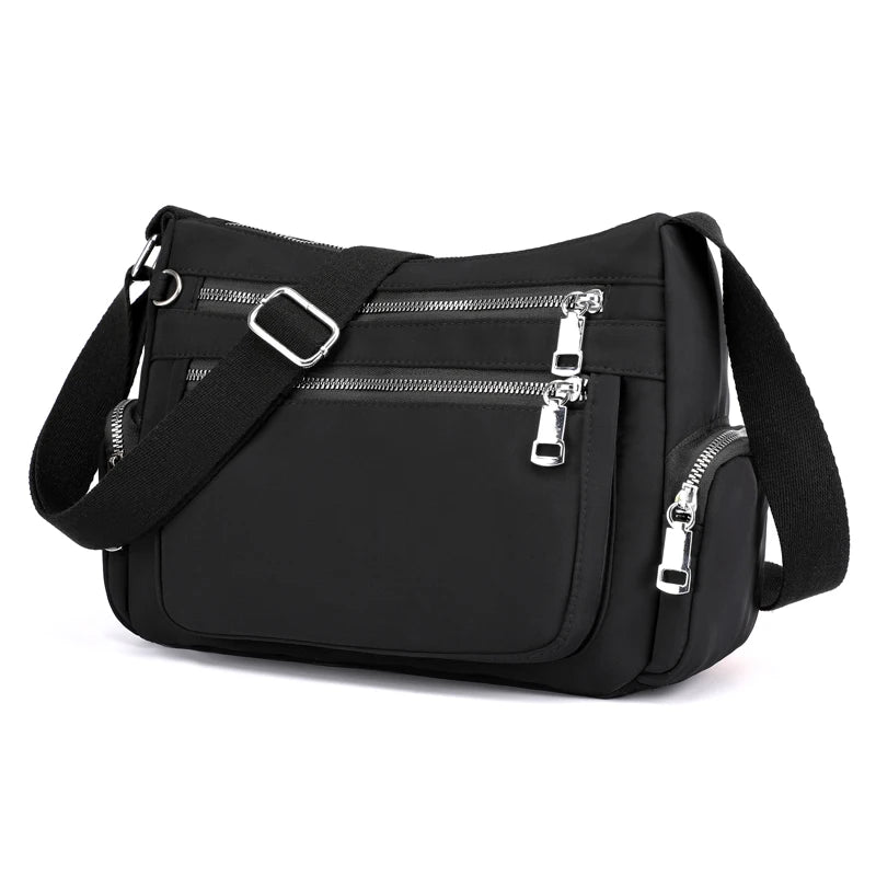 Waterproof Messenger Bag For Lady High Nylon Shoulder Bag Large Capacity