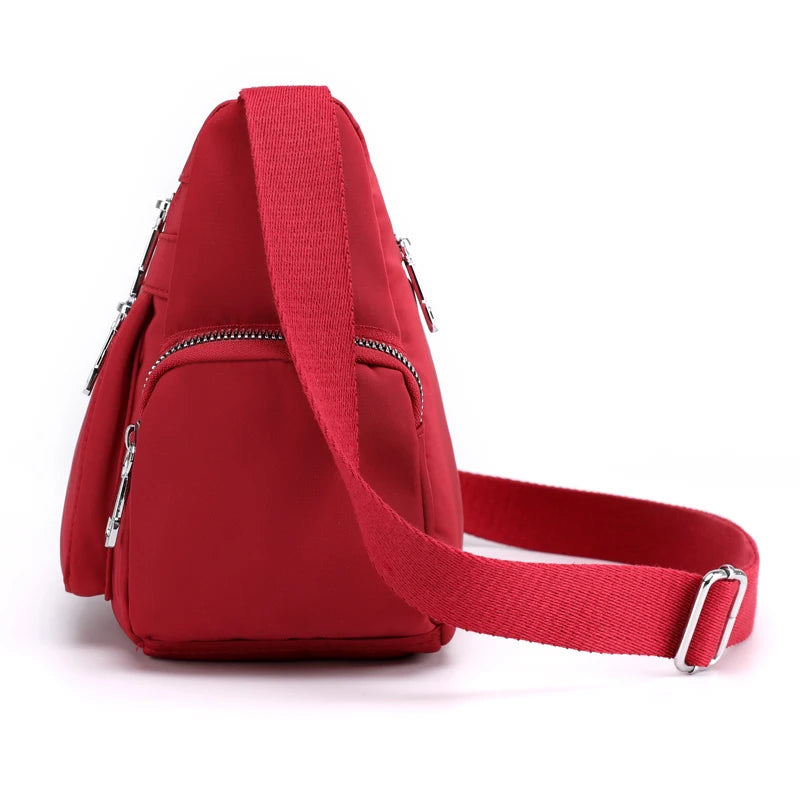 Waterproof Messenger Bag For Lady High Nylon Shoulder Bag Large Capacity
