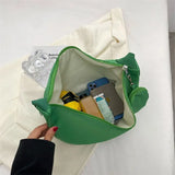 Casual Women Armpit Messenger Bag Nylon Shoulder Bag Solid Female Dumplings Bags