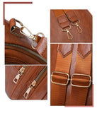 Casual Women Backpack PU Leather School Bag Backpack for Teenager Girls Rucksack