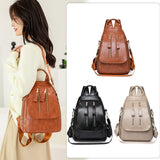 Casual Women Backpack PU Leather School Bag Backpack for Teenager Girls Rucksack