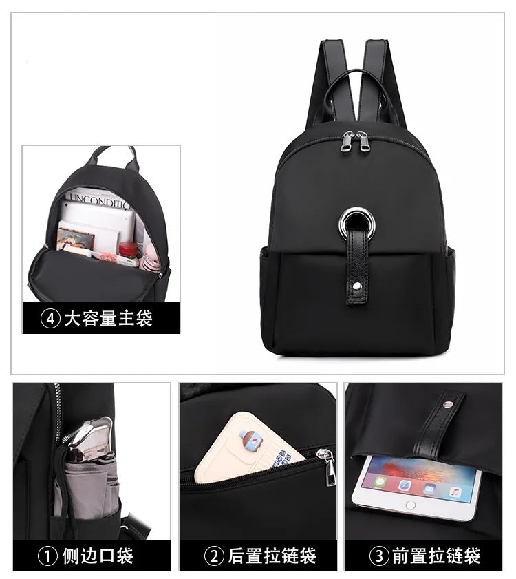 Casual Women Backpack Water Proof School Shoulder Bag Mochila Travel Bag