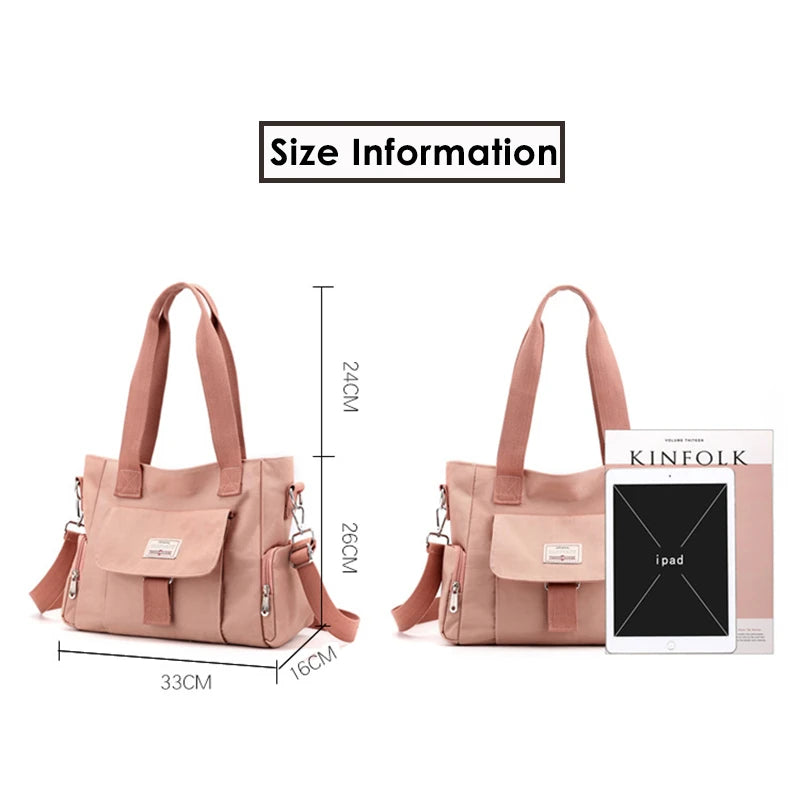 Casual Women Bag Large Capacity Waterproof Ladies Purses and Handbags