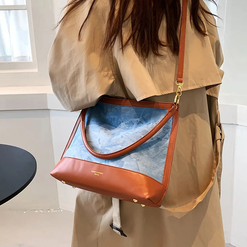 Casual Women Bucket Bag Shoulder Bags Crossbody Bags Retro Simplicity