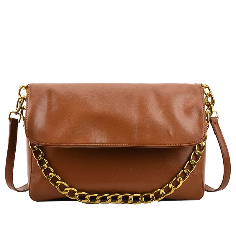 Casual Women Chain Shoulder Messenger Bag Vintage Tote Travel Bag