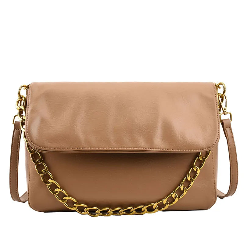 Casual Women Chain Shoulder Messenger Bag Vintage Tote Travel Bag