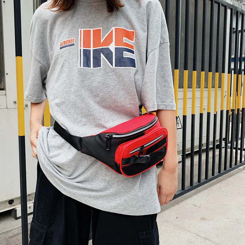 Casual Women Chest Bag Hip Fanny Pack Multi-Function Crossbody Pouch