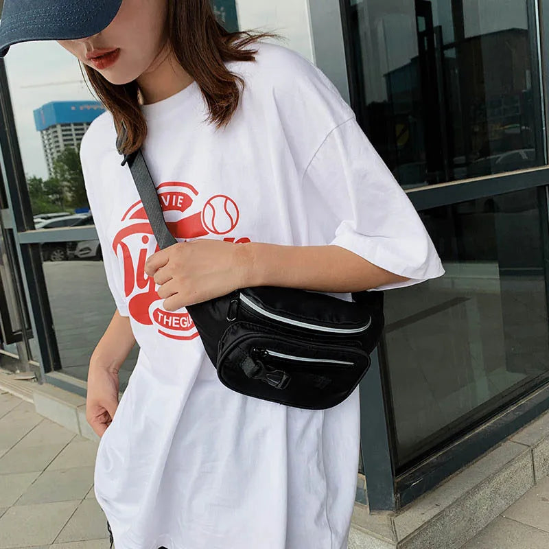 Casual Women Chest Bag Hip Fanny Pack Multi-Function Crossbody Pouch