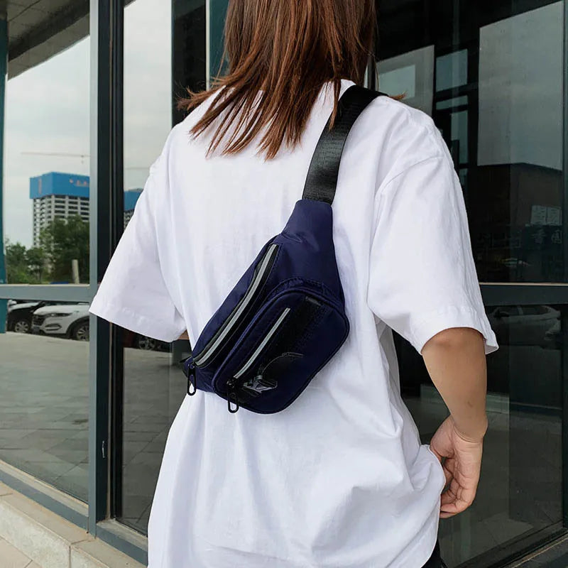 Casual Women Chest Bag Hip Fanny Pack Multi-Function Crossbody Pouch