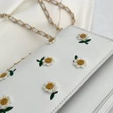 Casual Women Flower Printing Shoulder Bags Small PU Leather