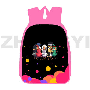 Casual Women Goose Duck 3D Print Backpack 12/16 Inch Kids Schoolbag