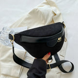 Casual Women Green Brown Corduroy Crossbody Bag Retro Lady Fanny Waist Pack Bags