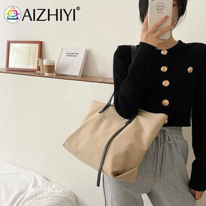 Casual Women Nylon Waterproof Handbag Large Capacity Shoulder Bag