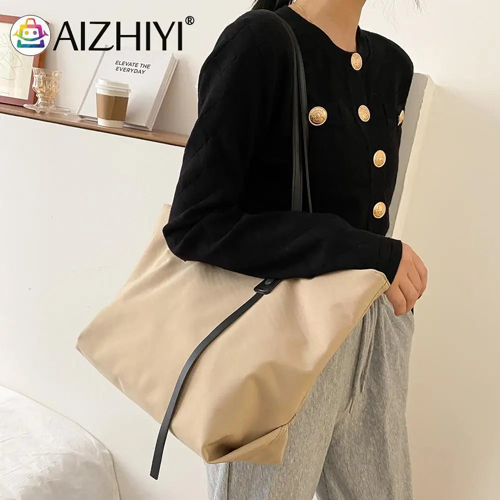 Casual Women Nylon Waterproof Handbag Large Capacity Shoulder Bag