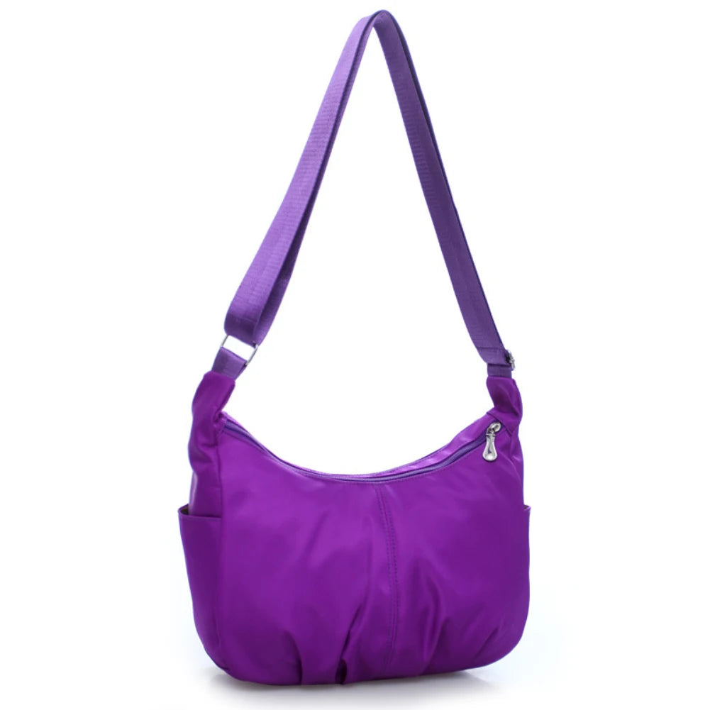 Casual Women Nylon Waterproof Sling Shoulder Bag Large Capacity Crossbody Bag
