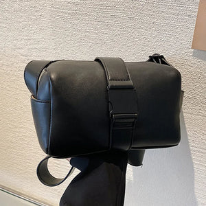 Casual Women Pillow Bag Shoulder Bag Orange Green PU Leather Crossbody Bag