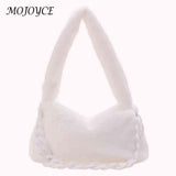 Soft Plush Shoulder Bag with Chain Handle