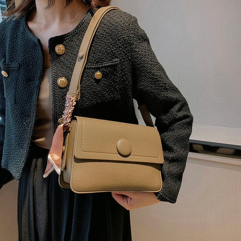 Casual Women Pu Leather Messenger Bags High Ladies Small Crossbody Bags