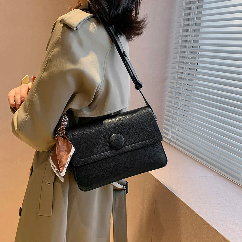 Casual Women Pu Leather Messenger Bags High Ladies Small Crossbody Bags