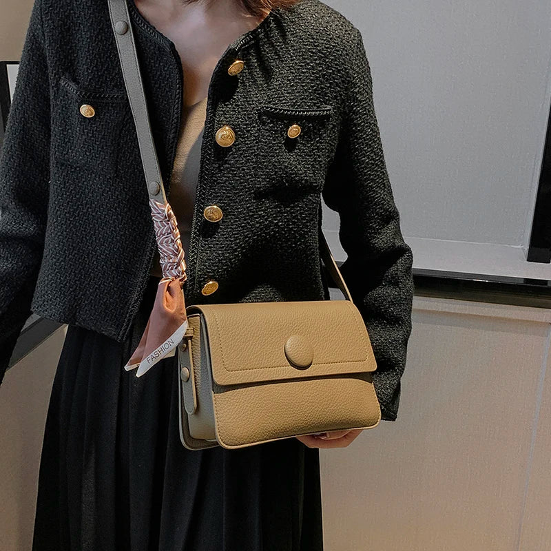 Casual Women Pu Leather Messenger Bags High Ladies Small Crossbody Bags