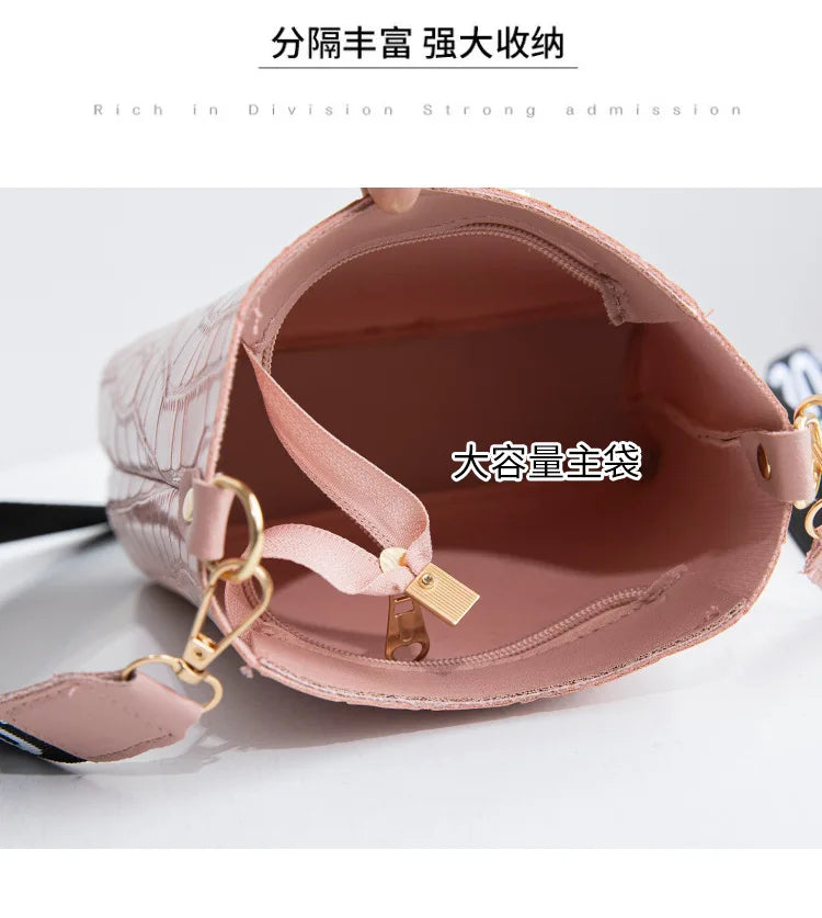 Casual Women Shoulder Bag Mini Crossbody Bucket Handbags Female Messenger Bags C
