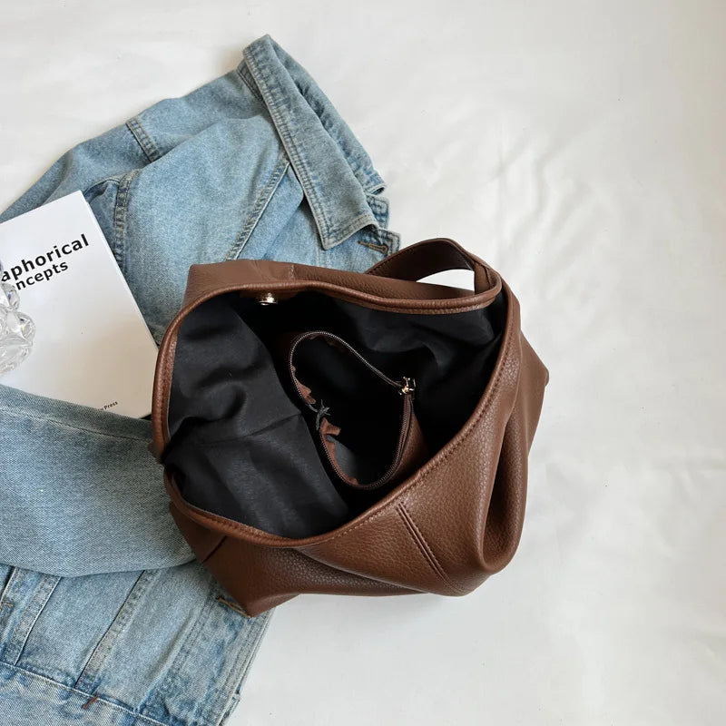 Casual Women Shoulder Bag PU Leather Composite Bags High Capacity