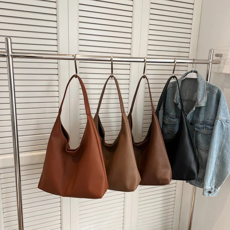 Casual Women Shoulder Bag PU Leather Composite Bags High Capacity