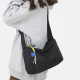 Casual Nylon Crossbody Bag Wide Strap High Capacity Female Purse Messenger Bag