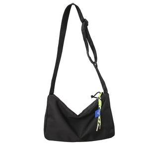 Casual Nylon Crossbody Bag Wide Strap High Capacity Female Purse Messenger Bag