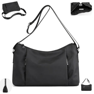 Casual Women Nylon Shoulder Bag Crossbody Tote Soft Handbag for Lady Girls