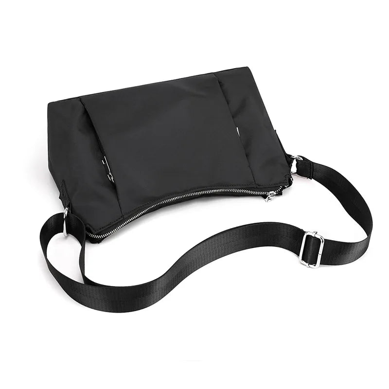 Casual Women Nylon Shoulder Bag Crossbody Tote Soft Handbag for Lady Girls