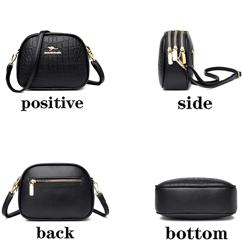 Casual Women Shoulder Messenger Bags Soft PU Leather Crossbody
