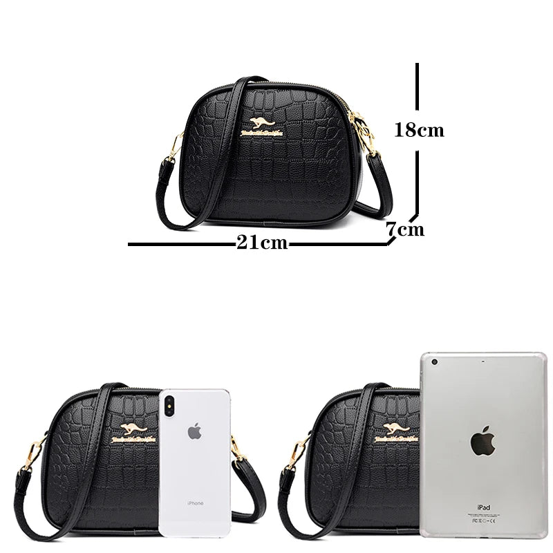 Casual Women Shoulder Messenger Bags Soft PU Leather Crossbody