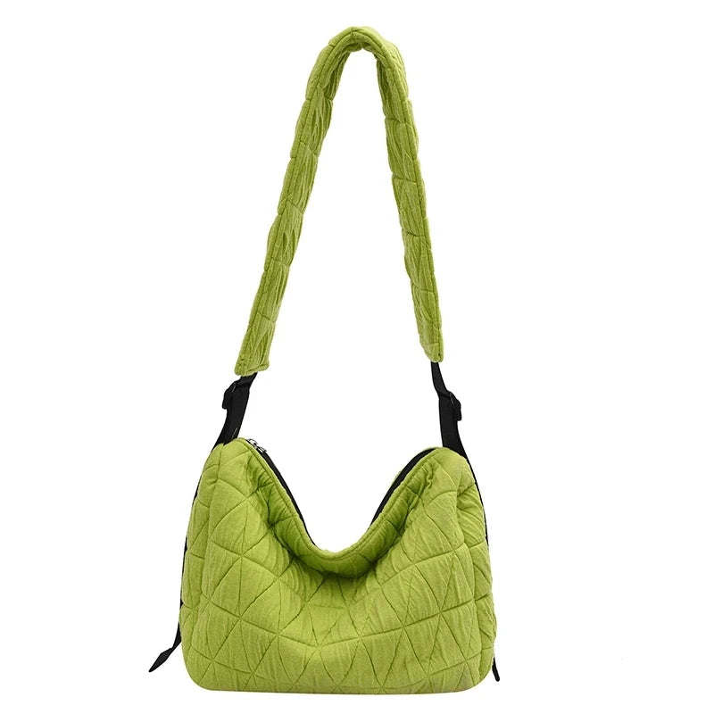 Casual Women Soft Small Shoulder Bags Handbags Cotton Crossbody Bag Female